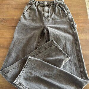 Pacsun Jeans Womens Tan 90s BF Carpenter Denim High Rise Pants SZ 25-Boyfriend